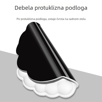 Cloud podloga za miš s narukvicom – koža, jednostrana, protuklizna
