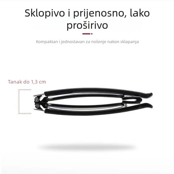 HD naočale za čitanje s zaštitom od plavog svjetla, sklopive, prijenosne, ultra lagane, za muškarce srednje dobi i starije, moderno uz karabiner za ključeve