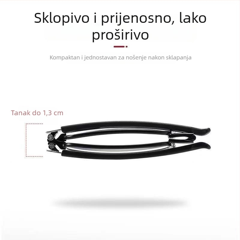 HD naočale za čitanje s zaštitom od plavog svjetla, sklopive, prijenosne, ultra lagane, za muškarce srednje dobi i starije, moderno uz karabiner za ključeve