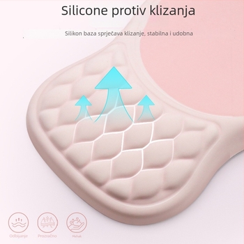 Podložak za miš od memorijske pjene s podrškom za zglob, ergonomski, jednostrana, tisk toplim prijenosom