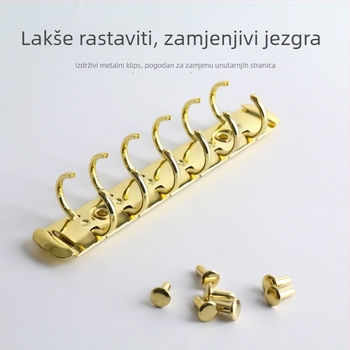 Zhongbi metalni klips za bilježnice sa šest rupa