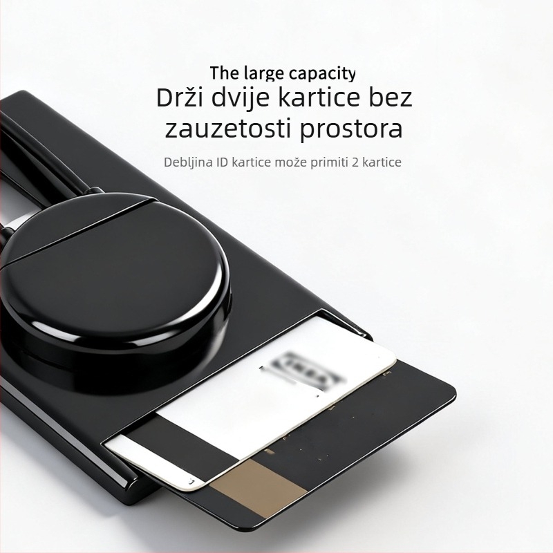 Dz (digital) plastični držač kartice na lančić — tip: držač kartice na lančić, stil: poslovni/uredski