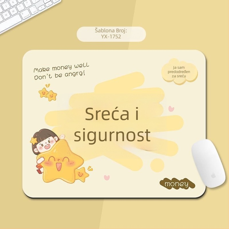 Stolna podloga od prirodnog kaučuka, protuklizna površina, otisak toplinskim prijenosom, stil nacionalnog trenda.