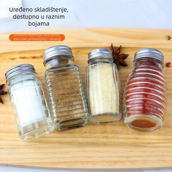 Leyou staklene mini bočice za začine, pogodne za čvrste začine, prilagodljive s logom