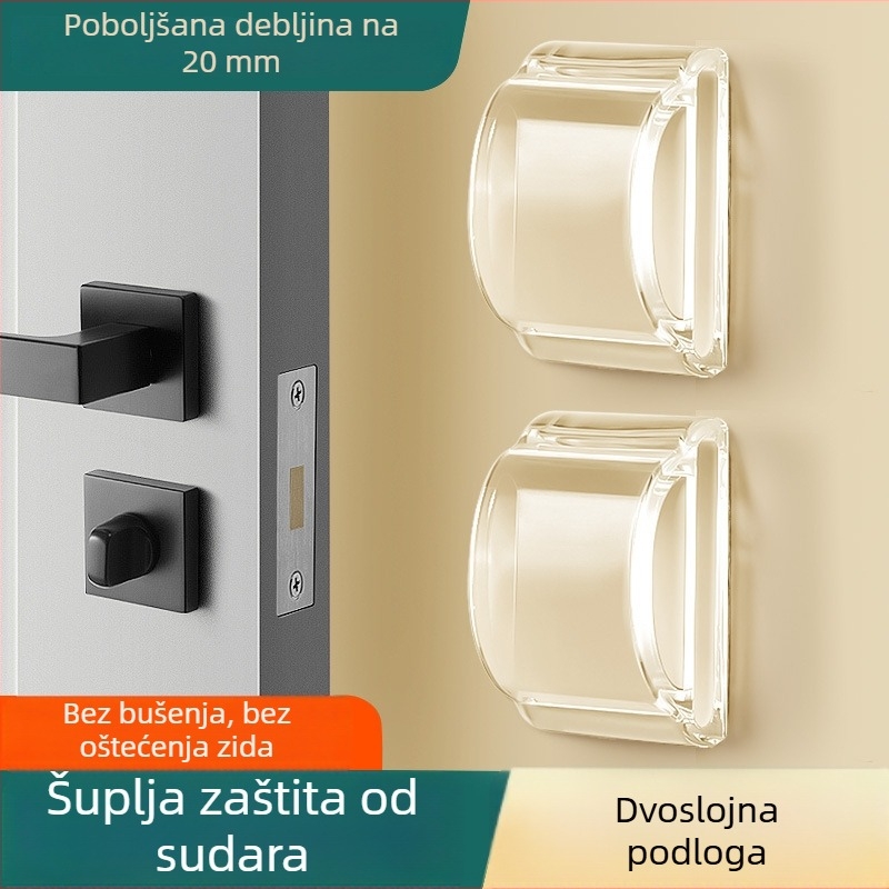 BUFAN Home Silikon u obliku luka zaštita za ručku hladnjaka protiv sudara – buffer za otvaranje vrata, model 1139