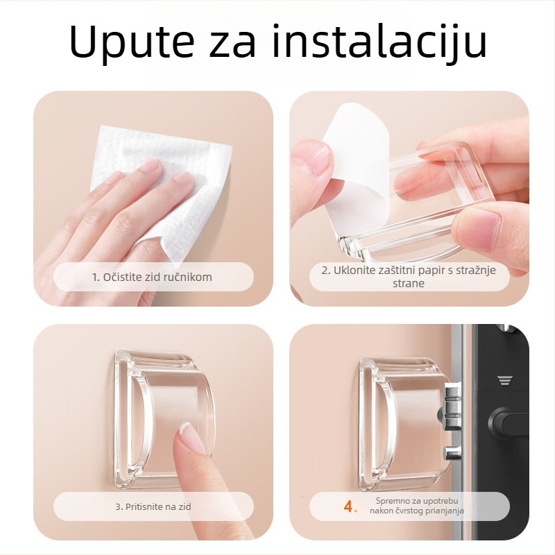 BUFAN Home Silikon u obliku luka zaštita za ručku hladnjaka protiv sudara – buffer za otvaranje vrata, model 1139