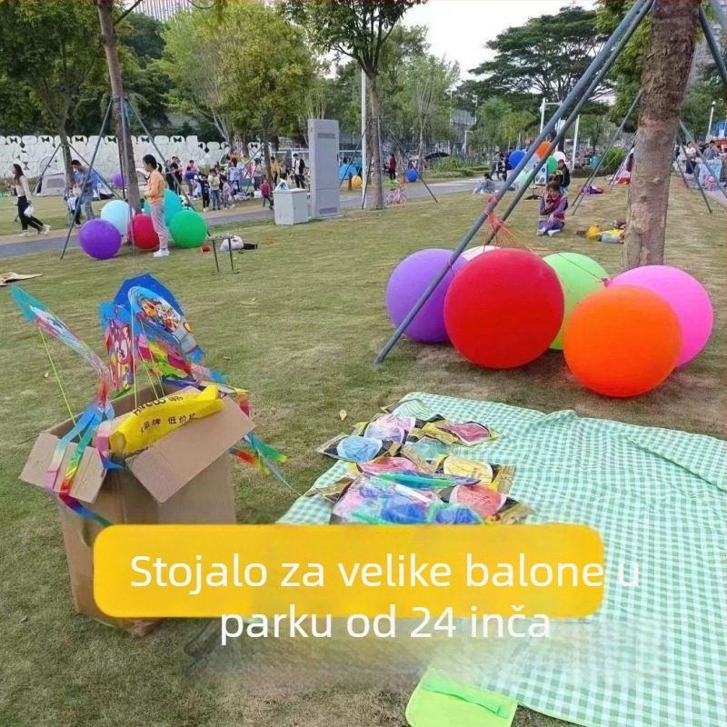 Balon za igru – debeli otporan na kidanje, balon za slijetanje, oblik rep balona, papirnati materijal, tisk loga nije dopušten