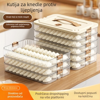 Kaihong Kutija za knedle za zamrzavanje – plastika za hranu, zatvaranje, očuvanje svježine