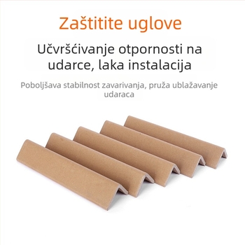 L-oblikovani zaštitnik kutova od Kraft papira za karton – zaštita od udara