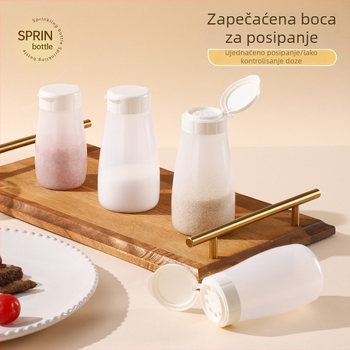 Plastična posuda za začine s velikim otvorima za sezam, zatvarač soli, za kuhinju kod kuće i u komercijalnu upotrebu