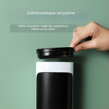 Držač papirnatih čaša na zidu – samoljepljiv, bez bušenja, plastični, kapacitet 72 čaše