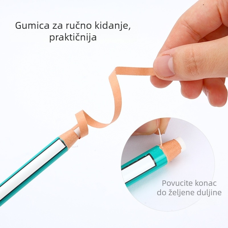 Uni EK-100 gumica u obliku olovke, kaučuk, za skice