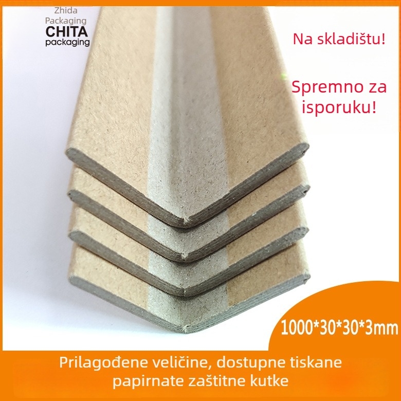 L-oblik zaštitnik za kut papira, kraft papir, kompozitna izrada, Zhida marka, normalna tvrdoća