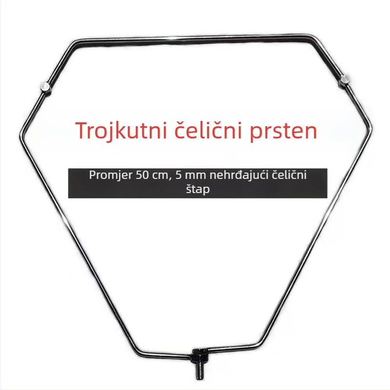 Trokutna sklopiva mreža za ribolov od nehrđajućeg čelika za hvatanje velikih riba