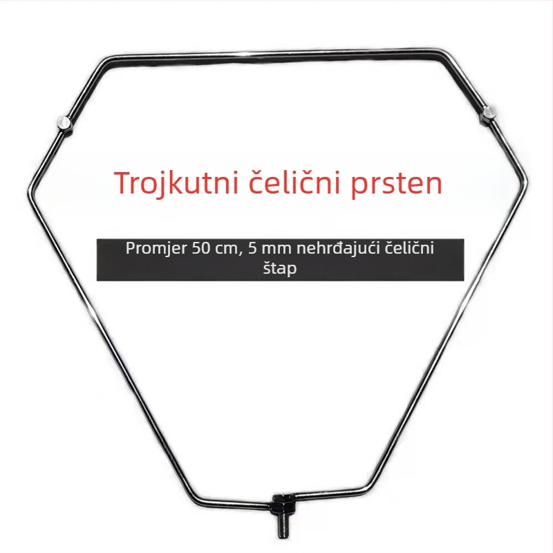 Trokutna sklopiva mreža za ribolov od nehrđajućeg čelika za hvatanje velikih riba