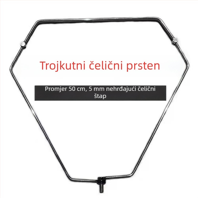 Trokutna sklopiva mreža za ribolov od nehrđajućeg čelika za hvatanje velikih riba