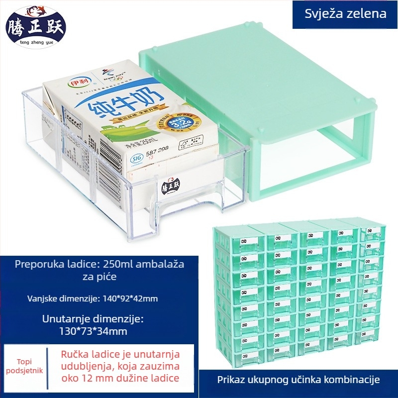 Desktop kutija za pohranu, model 1#, HIPS plast, 100% novo, otporna na prašinu, mogućnost tiska logotipa, pogodna za stol, balkon ili skladište