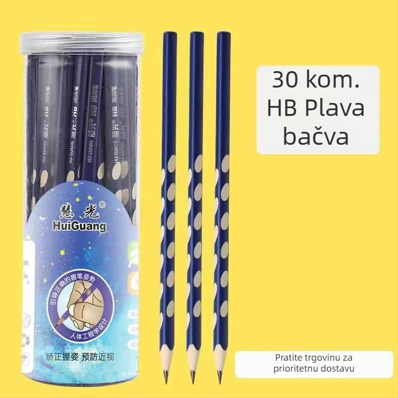 Drvena olovka za djecu s trokutastim gripom, 2B i HB, za crtanje