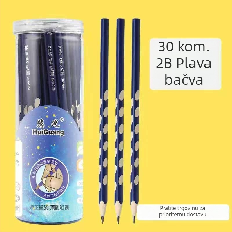 Drvena olovka za djecu s trokutastim gripom, 2B i HB, za crtanje