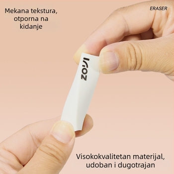 Trokutna gumica za crtanje i ispite, bez vlakana, izuzetno čista, Zhuoyi marka, model ZY-3918, moguć tisak logotipa, prilagodljivo