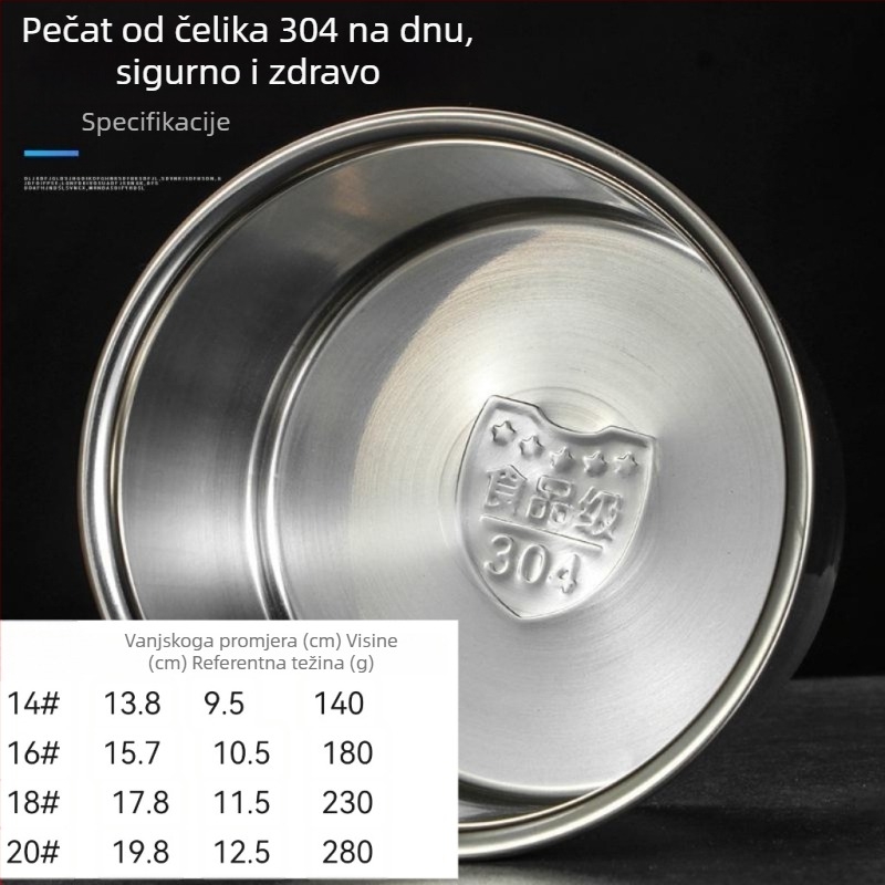 Nehrđajući spremnik za začine s poklopcem – debeli zidovi, za čvrste začine, namijenjen komercijalnim kantinama