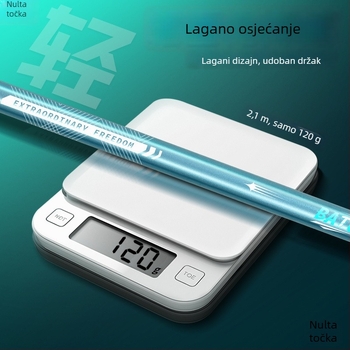 Teleskopski karbonski štap za mrežu za ribolov