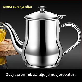 Nerđajući čelik spremnik za ulje s filtrom, otporno na propuštanje, za izlijevanje i začinjavanje