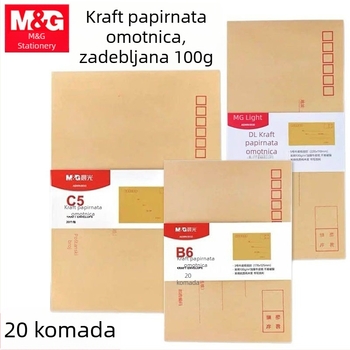 Kraft papir kuverta, kineskog stila, 20 komada, Morning Light, modeli AGWN8530/8532/8533