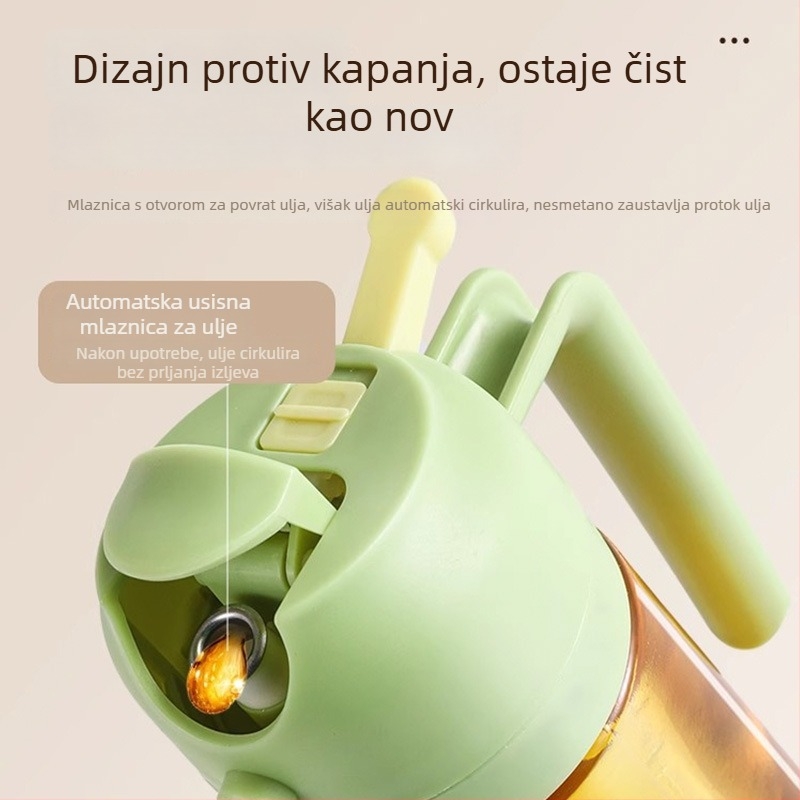 Staklena boca za raspršivanje ulja u kuhinji, automatsko otvaranje/zatvaranje, pritiskom za raspršivanje, moderan minimalistički stil, brend Orange West, izdano zimi 2017