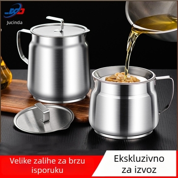 Juxinda Nehrđajući čelik Lonac za filtriranje ulja, kuhinjska posuda s filtrima, moderni minimalistički stil