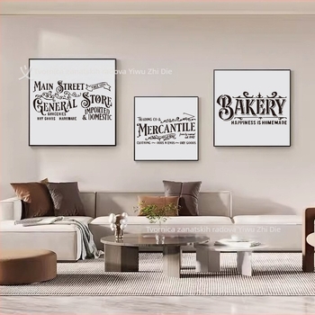 Retro američki zidni poster – DIY predložak, PET šuplja tiskarska ploča, Marka Other, Nije uvezeno, IP nije ovlašten