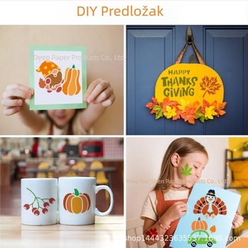 Šablona za crtanje – Tikve karikature životinja, Tema Dana Zahvale i jesenske žetve, Za party DIY grafiti crtanje (PET materijal; bez uvoza; bez IP odobrenja)