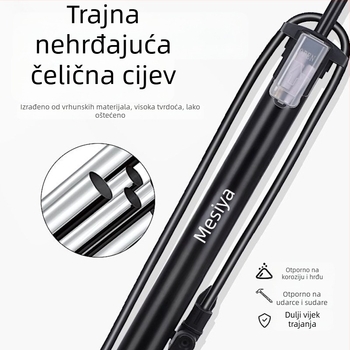 Ručna pumpa za bicikle i vozila — metalno tijelo, visokotlačni cilindar, 160 psi, uključuje iglu za lopte
