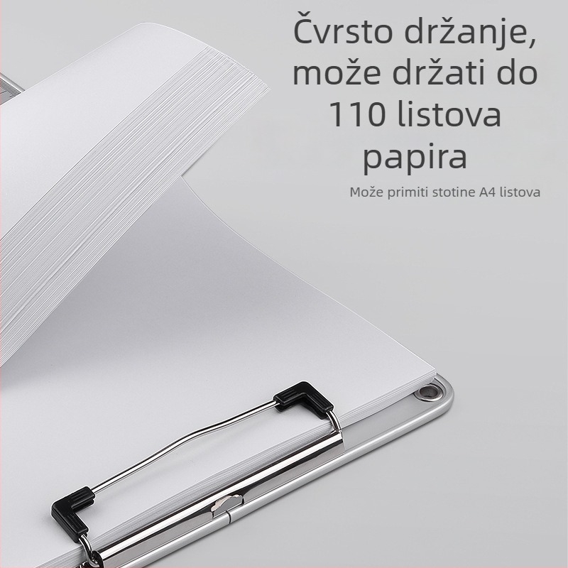 Glosen držač pločice od aluminijske legure s MDF pločom, protuklizni, pogodan za A4/A5, pričvršćne veličine 316×226 mm i 231×145 mm