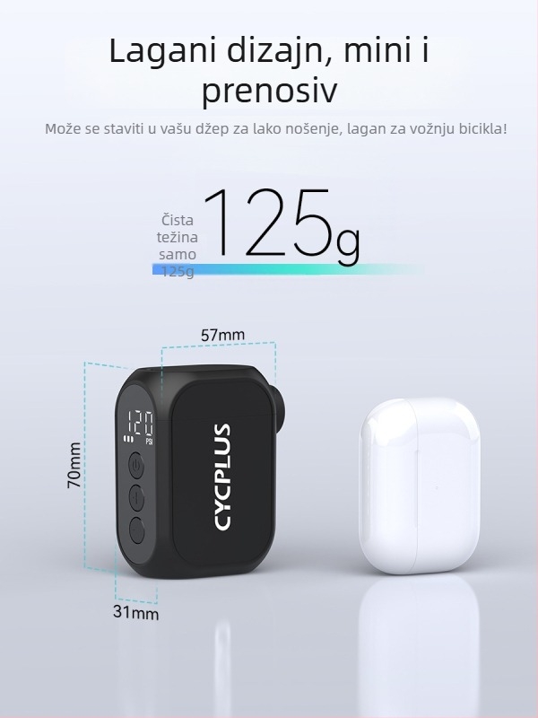 Ručna prijenosna mini pumpa za bicikl
