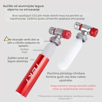Ciklistička pumpa Cop1-pro, aluminijsko tijelo, univerzalni ventil, OEM prilagodba