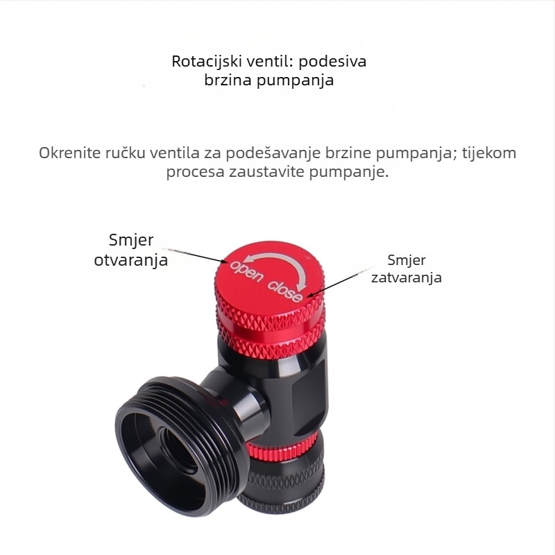 Ciklistička pumpa Cop1-pro, aluminijsko tijelo, univerzalni ventil, OEM prilagodba
