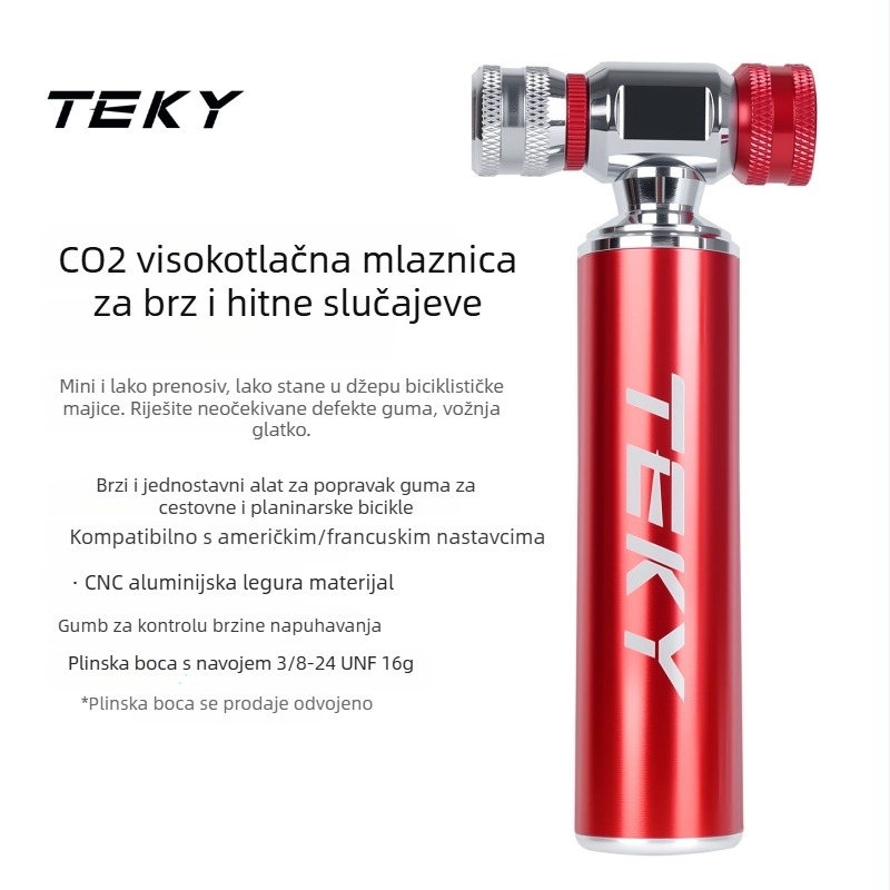 Ciklistička pumpa Cop1-pro, aluminijsko tijelo, univerzalni ventil, OEM prilagodba