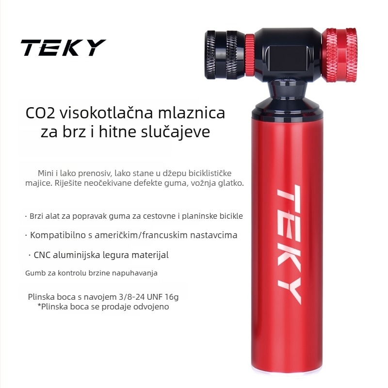 Ciklistička pumpa Cop1-pro, aluminijsko tijelo, univerzalni ventil, OEM prilagodba