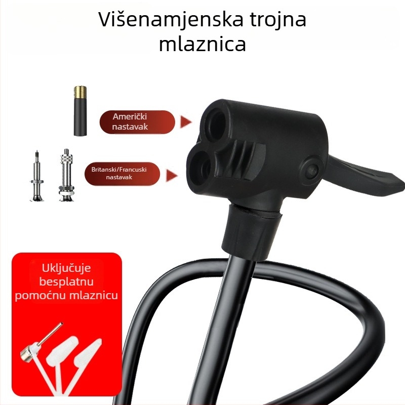Jingding 38 ručna pumpa za bicikle, maksimalni tlak 160 psi