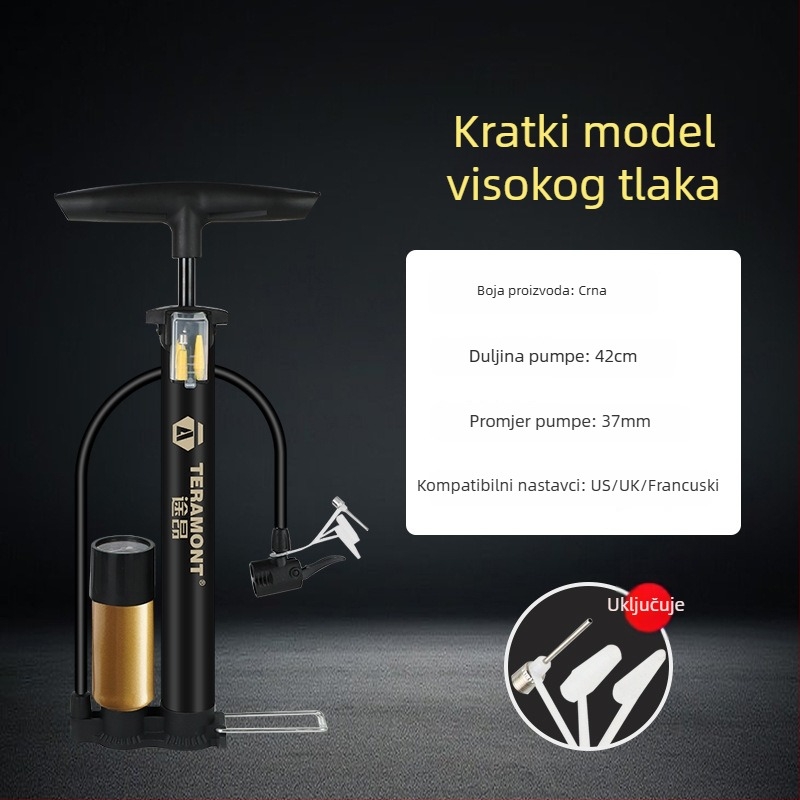 Jingding 38 ručna pumpa za bicikle, maksimalni tlak 160 psi