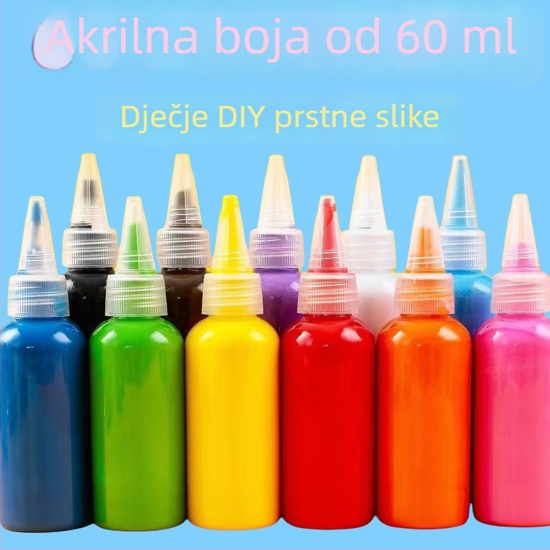 Chenfan dječji set gouache akvarel boja, 60 ml, 12 boja, slikanje prstima