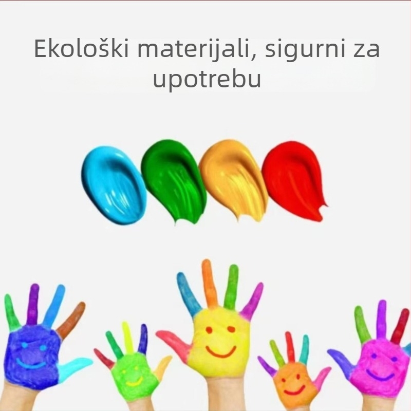 Chenfan dječji set gouache akvarel boja, 60 ml, 12 boja, slikanje prstima