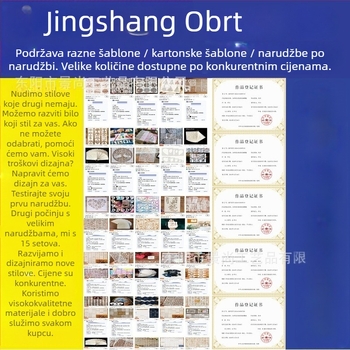 8-dijelni PET šablonski set s motivima šljiva, orhideja, krizantema i peonija — šablone s šupljim uzorcima za graffiti DIY sprej slikanje