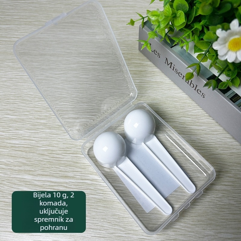 Dječja žlica za mjerenje mlijeka u prahu, kapacitet 15 ml, 2–3 odjeljka, PP materijal, moderan minimalistički stil, Hardy Rabbit marka