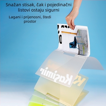 Akrilni rotirajući dosje za pohranu testnih papira s prozirnim umetcima