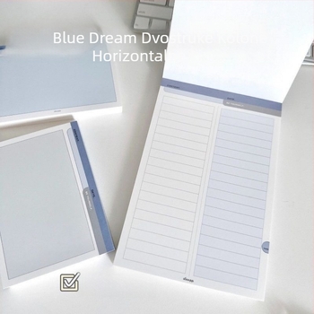 Blue Dream B5 Bilježnica za učenike — Memorija riječi, Jednostavan jednobojni dizajn (Nije moguće lijepiti; Oblik: Crtani; IP licenca: Ne)