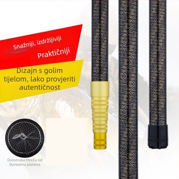 Teleskopska karbonska šipka mreže za ribolov, ultra lagana, prijenosna