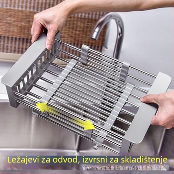 Police za odvodnju posuđa, marka Excellence, materijal plastika, moderan i minimalistički stil, lansirana zimi 2013.