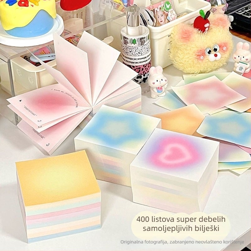 Bilježnica-blok kapaciteta 400 listova, odtrgavanje, bez ljepila, kvadratnog oblika